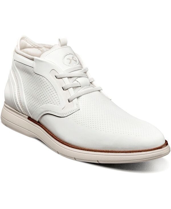 ステイシーアダムス メンズ シューズ ブーツ・レインブーツ Stacy Adams Mens Eastmont Almond Toe Chukka Boots White ホワイト