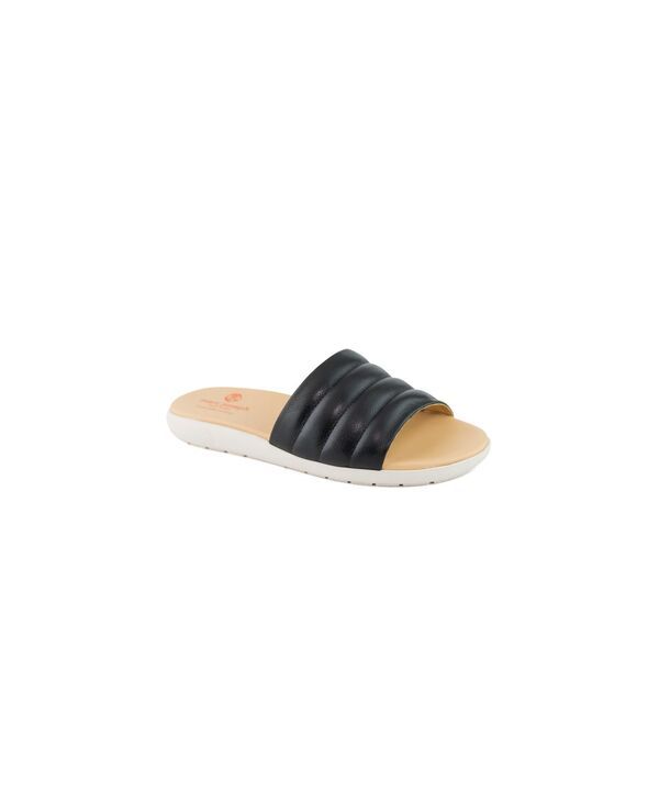 マークジョセフニューヨーク レディース シューズ サンダル Marc Joseph New York Womens Slip On Slide Sandals Black napa soft ブラック