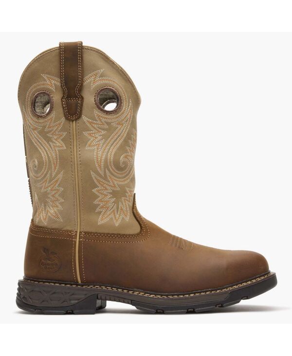 ジョージブーツ メンズ シューズ ブーツ・レインブーツ GEORGIA BOOT Mens CarboTec FLX 11 Alloy Toe Pull On Work Boot Brown and