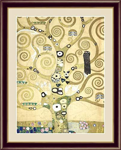新品 【F6】 世界の名画額 生命の樹 クリムト 有名美術館 レプリカ モダン インテリア 壁掛け 階段飾り G4-BM073