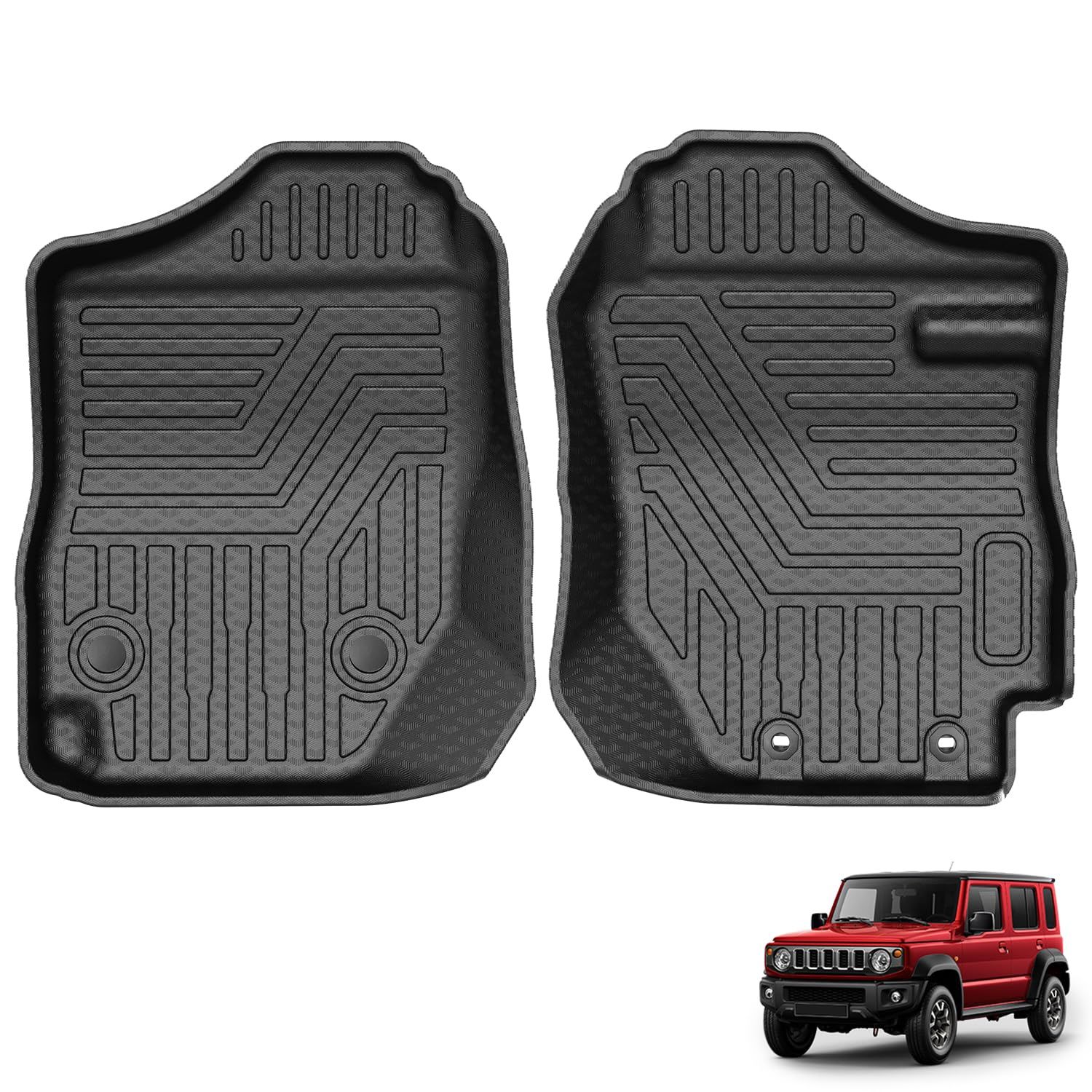 新品 Cartist ジムニーノマド 5ドア JC74型 AT車専用 フロアマット 立体カーマット 3Dフロアマット JIMNY NOMADE JC74W型 5ドアワゴン 2025年4月?現行 立体構造 防水マット 滑り防止 耐汚れ 耐磨耗性 TPE素材 カス