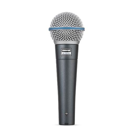 SHURE シュア BETA 58A-J ダイナミック ボーカル マイク : スーパーカーディオイド 単一指向性 XLR 有線 プロ仕様 ノイズ低減 高耐久性 歌 ライブ 収録 録音 レコーディング DTM 宅録マイクロホン マイクロフォン 38abea9e