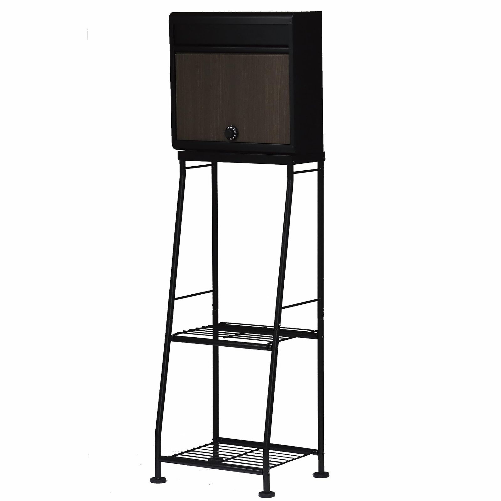 新品 グリーンライフ ポスト 壁掛け 屋外 A4封筒対応 ダイヤル錠付き 日本製 木目調 マットブラック スリム 木目調郵便ポストダイヤル錠付き(マットブラック) FH-614DM(MBK)グリーンライフ ポストスタンド 組立簡単 置くだけ設置 PS-04(M
