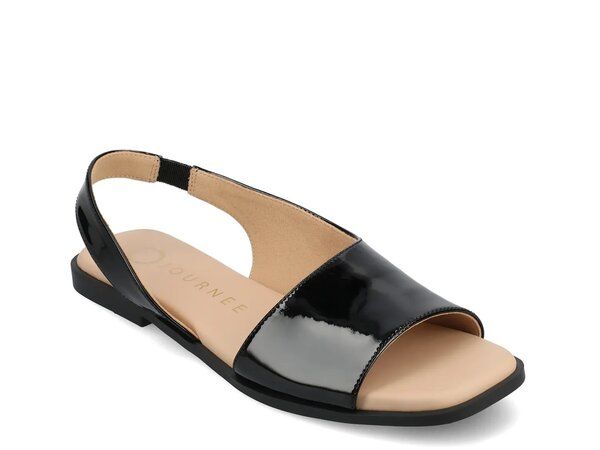 ジャーニー レディース シューズ サンダル Journee Brinsley Sandal Black Patent ブラック
