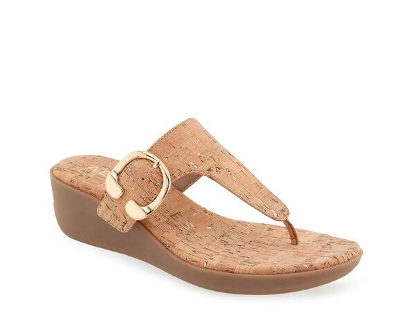 エアロソールズ レディース シューズ サンダル Aerosoles Izola Wedge Sandal Beige Cork ベージュ