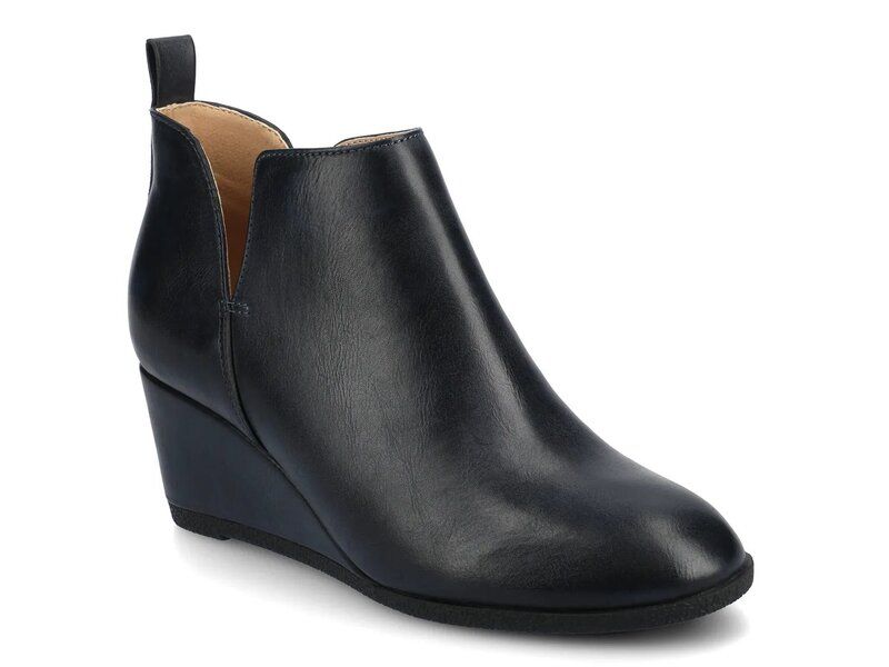 ジャーニー レディース シューズ ブーツ・レインブーツ Journee Mylee Wedge Bootie Navy ネイビー