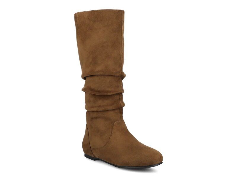 ジャーニー レディース シューズ ブーツ・レインブーツ Journee Jayne Boot Honey Brown Suede ブラウン