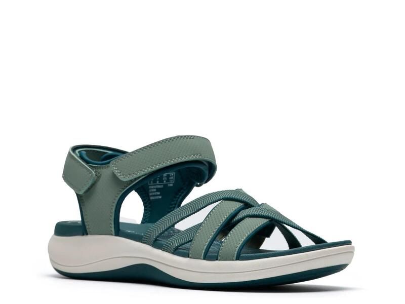 クラークス レディース シューズ サンダル Clarks Mira Shore Wedge Sandal Teal ティール