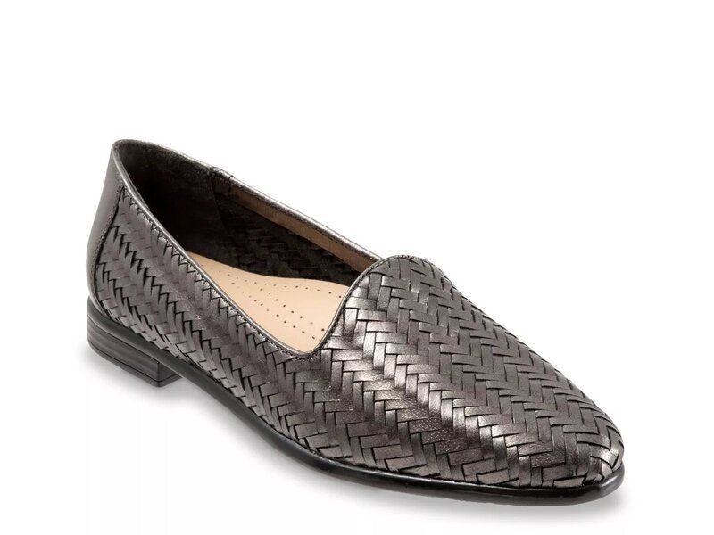 トロッターズ レディース シューズ スリッポン・ローファー Trotters Liz III SlipOn Pewter Metallic ピューター