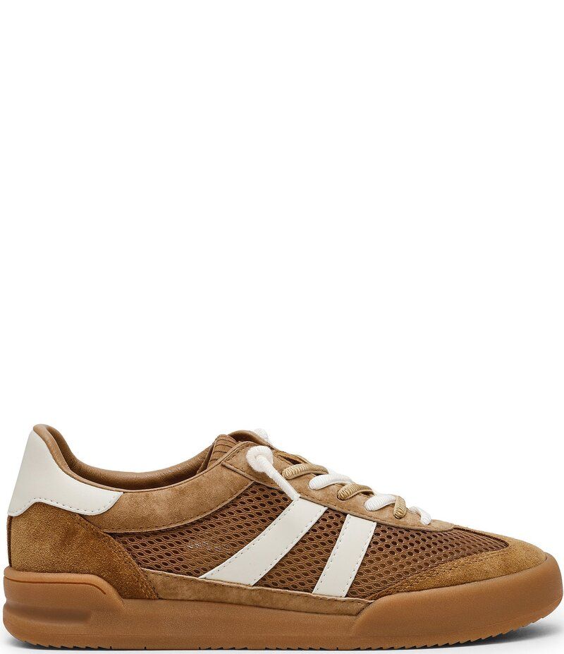 スティーブ マデン レディース ボトムス カジュアルパンツ スニーカー レース Steve Madden Verdict Mixed Media LowTop Lace Up Sneakers Tan