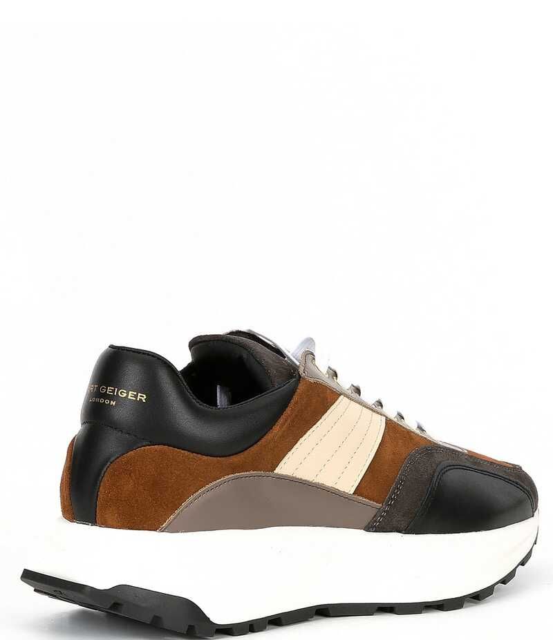 カートジェイガーロンドン メンズ シューズ ドレスシューズ スニーカー Kurt Geiger London Mens Gaspar Retro Stripe Sneakers Brown ブラウン