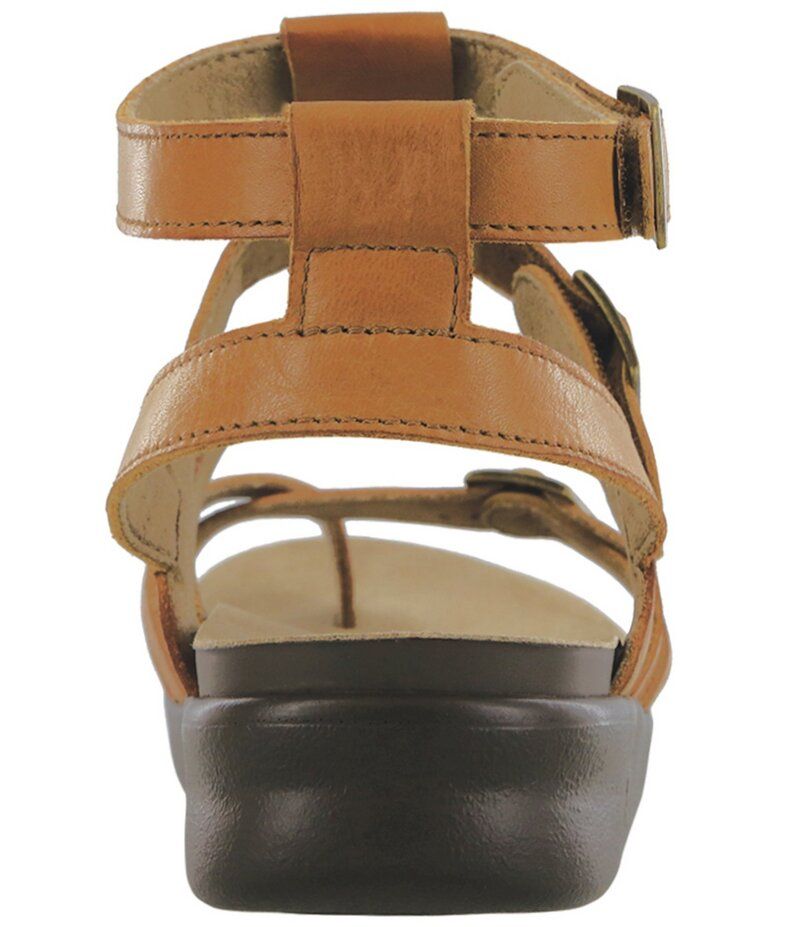 サス レディース シューズ サンダル レザー SAS Aria Leather Toe Post Gladiator Sandals Hazel