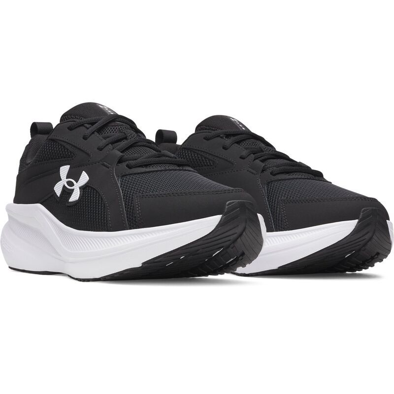 アンダーアーマー メンズ シューズ スニーカー Under Armour Assert 11 Wide 4E Regular Mens Running Shoes Black White ホワイト