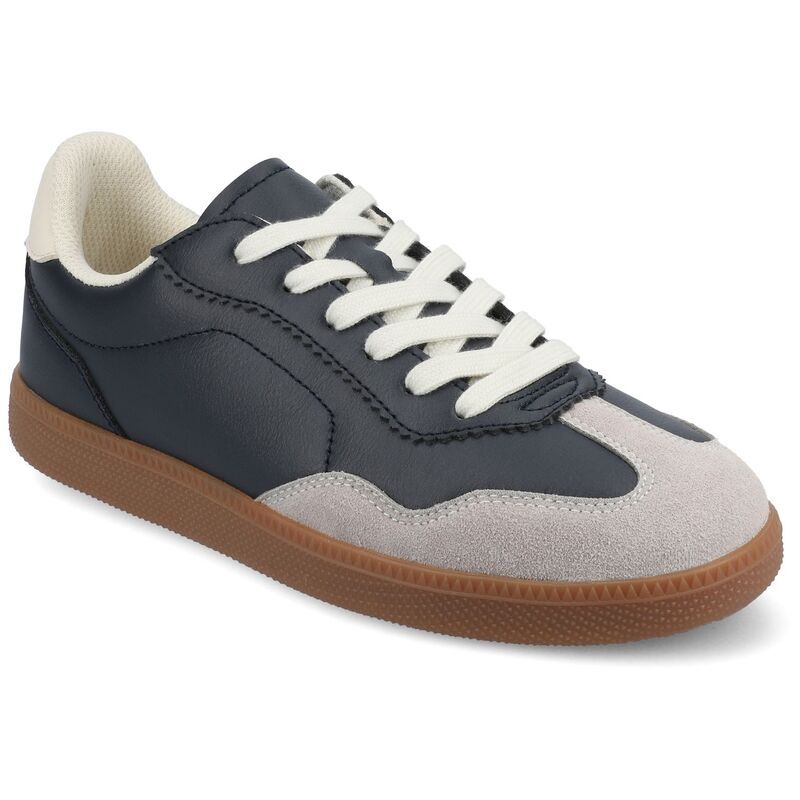 ジャーニー レディース シューズ スニーカー レース Journee Lummie Womens CasualaceUp Sneakers Navy ネイビー
