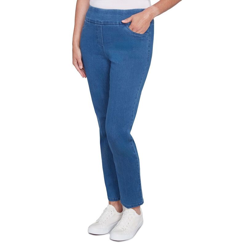 アルフレッド ダナー レディース ボトムス カジュアルパンツ デニム Womens Alfredunner Super Stretch PullOn StraightLeg Denim Pants L