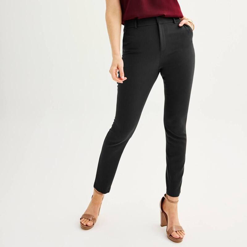 ナインウェスト レディース ボトムス カジュアルパンツ Womens Nine West Magic Fit Skinny Pants Mineral Black ブラック