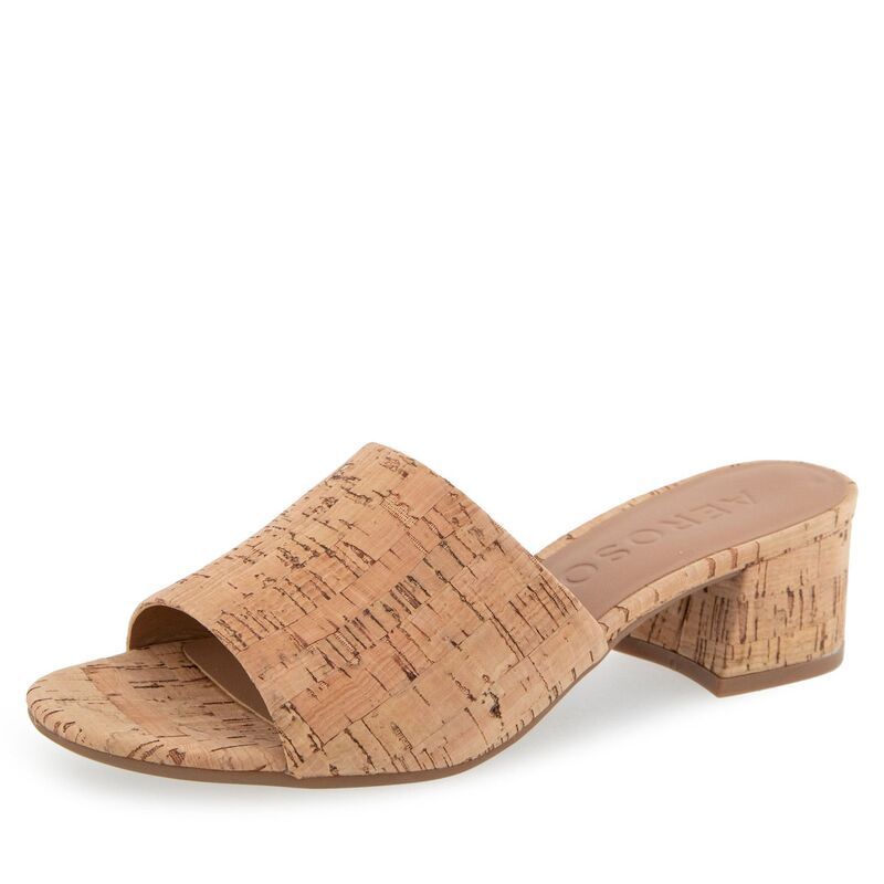 エアロソールズ レディース シューズ サンダル ヒール Aerosoles COMO Womens Block Heel Slide Sandals Black Patent ブラック