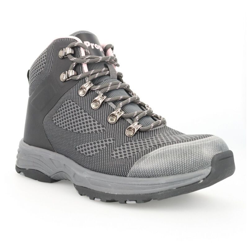 プロペット レディース シューズ ブーツ・レインブーツ Propet Conni Womens Waterproof Hiking Boots Gray Pink グレー