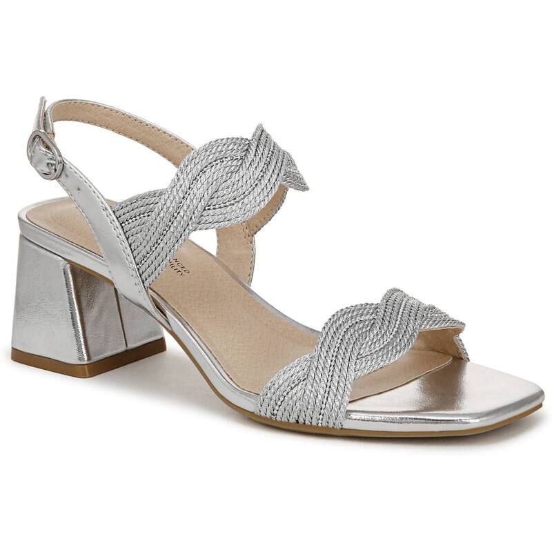 ライフストライド レディース シューズ サンダル ヒール LifeStride Charnelle Womens Block Heel Sandalsilver シルバー