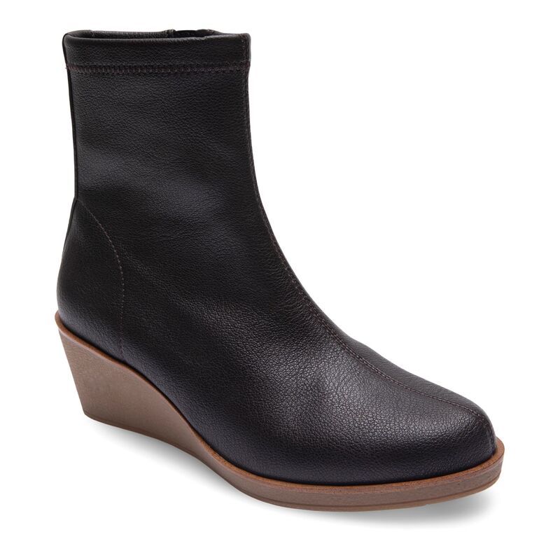 エアロソールズ レディース シューズ ブーツ・レインブーツ アンクル Aerosoles Binnie Womens Wedge Ankle Boots Java Stretch Pebbled