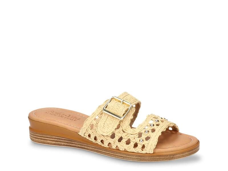 ベラヴィータ レディース シューズ サンダル Bella VitaBar Italy Wedge Sandal Natural Beige ベージュ