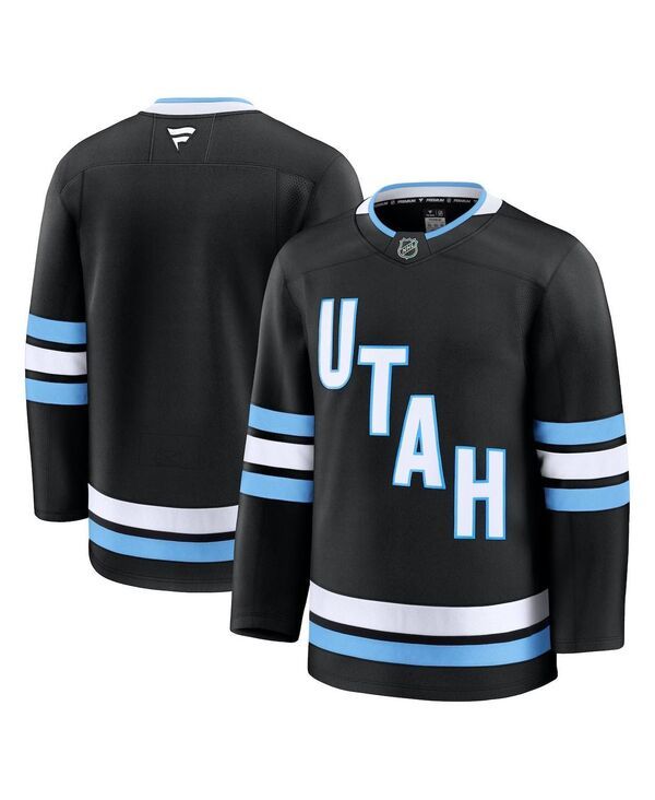 ファナティクス メンズ トップス シャツ ジャージー Fanatics Mens Black Utahockey Club Home Premium Jersey Black ブラック