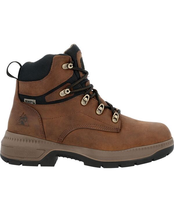 ロッキー メンズ シューズ ブーツ・レインブーツ ROCKY Mens Worksmart Waterproof Work Boot Crazy horse