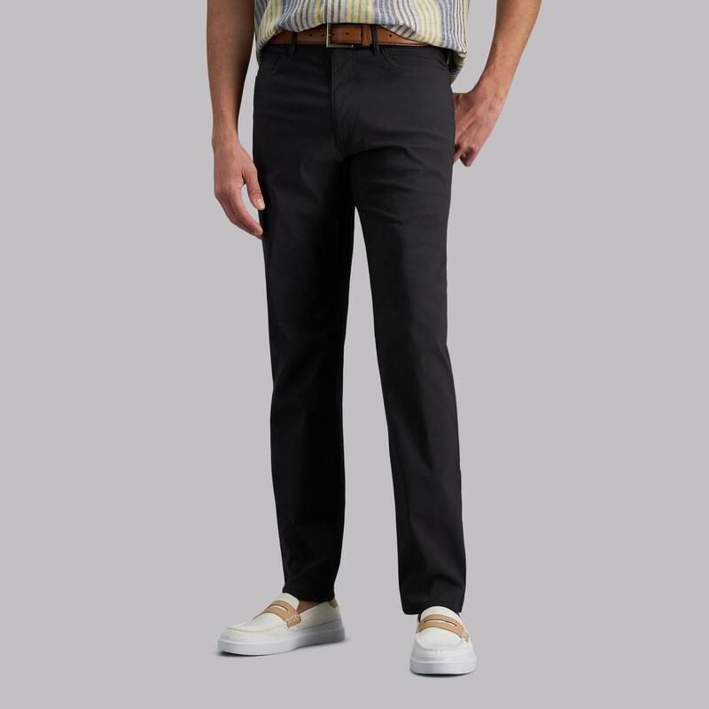 ハガー レディース ボトムス カジュアルパンツ Mens Haggar Active Series Travel SlimFit 5Pocket Ripstopants Lead