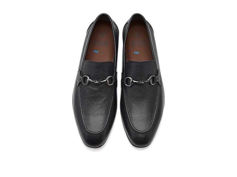 ジョンストンアンドマーフィー メンズ シューズ スリッポン・ローファー Johnston Murphy Higgins Bit Loafers Black Full Grai ブラック