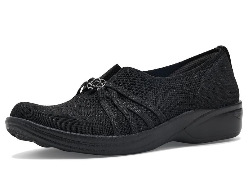 ライフストライド レディース シューズ サンダル ニット LifeStride Niche Knit Skimmers Blacknit Fabr ブラック
