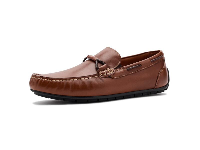 ジョンストンアンドマーフィー メンズ シューズ スリッポン・ローファー レザー Johnston Murphy Beck Leather Bit Loafer Tan Full Grain タン