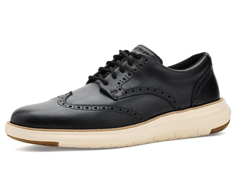 コールハーン メンズ シューズ オックスフォード ウィングチップ Cole Haan Grand Remix Wingtip BlackIvory アイボリー