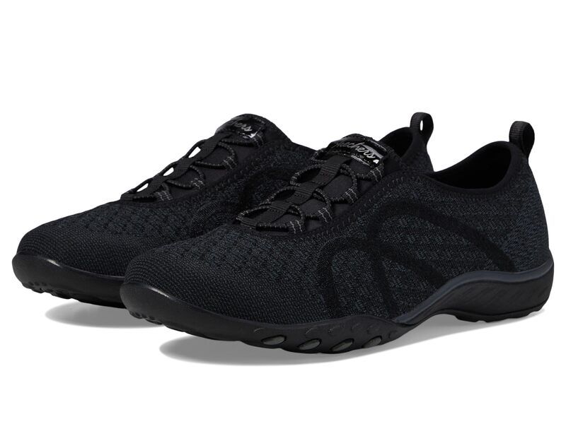 スケッチャーズ レディース シューズ スニーカー ニット SKECHERS BreatheEasy Fortuneknit Black ブラック