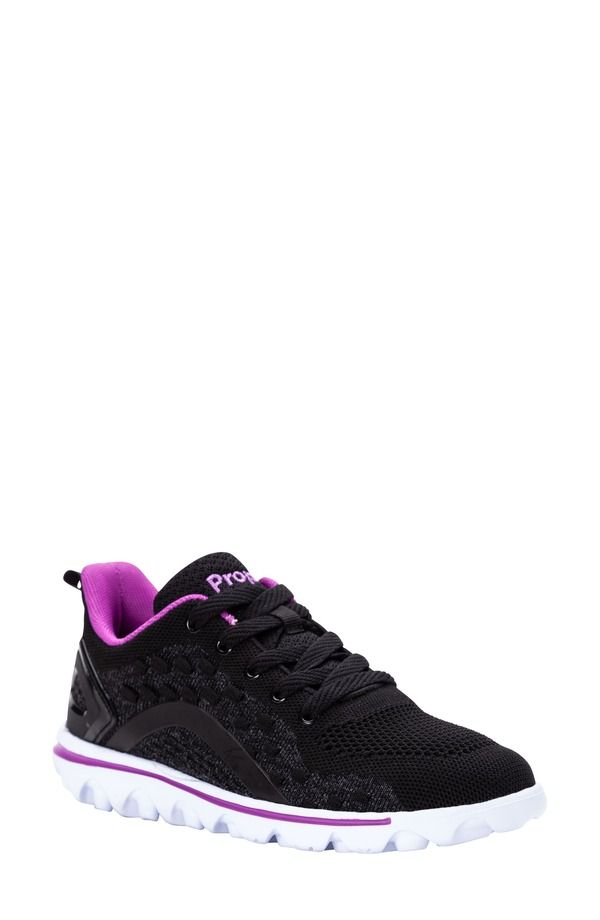 プロプト レディース シューズ スニーカー レース ProptravelActiv AxialaceUp Sneaker Black Purple Fabric ブラック