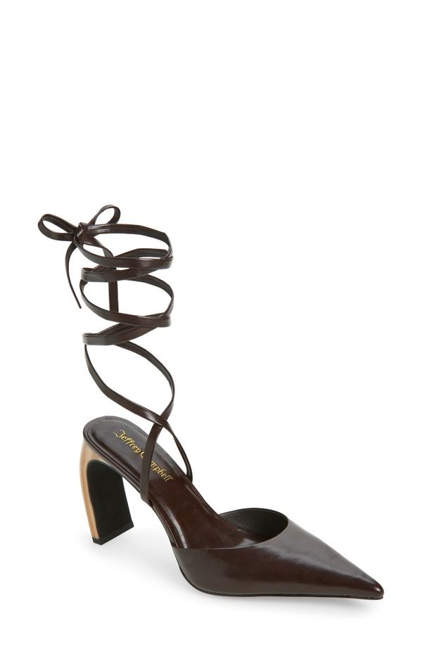 ジェフリー キャンベル レディース シューズ パンプス アンクル Jeffrey Campbell Accural Ankle Wrapointed Toe Pump Coffee コーヒー