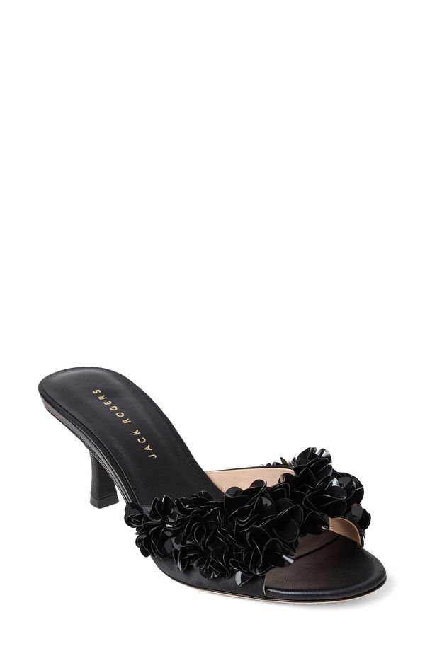 ジャックロジャース レディース シューズ ヒール サンダル Jack Rogers Crown Slide Sandal Black ブラック