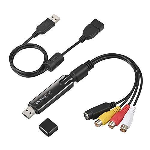 バッファロー ビデオ VHS 8mm ダビング パソコン取り込み 編集 DVD作成 USB2.0 アナログ ビデオキャプチャー PC-SDVD/
