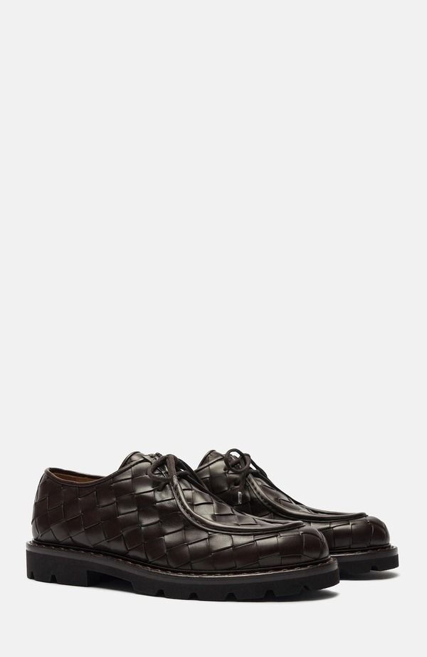 スカロッソ メンズ シューズ SCAROSSO Damiano Derbies Brown Calf ブラウン