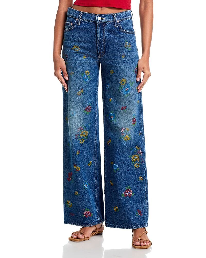 マザー レディース ボトムス デニムパンツ ジーンズ MOTHER The Rerun Zip Sneak High Rise Jeans in Field oflowers Field oflowe
