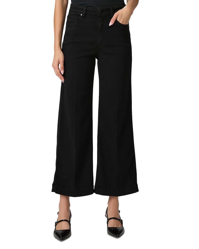 ペイジ レディース ボトムス デニムパンツ ワイドレッグ クロップド ジーンズ PAIGE Anessa High Rise Cropped Wide Leg Jeans Black Shadow ブ