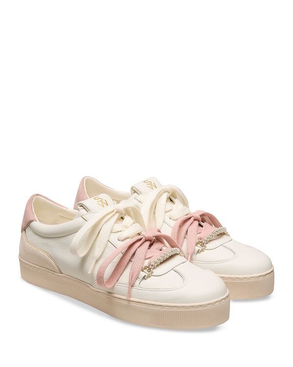 スチュアート ワイツマン レディース シューズ スニーカー Stuart Weitzman Womens Colton Sneakers CreamLinen クリーム