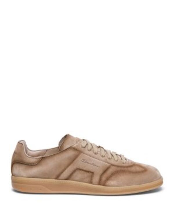 サントーニ メンズ シューズ スニーカー Santoni Mens Oly Low Top Sneaker Light Brown ブラウン