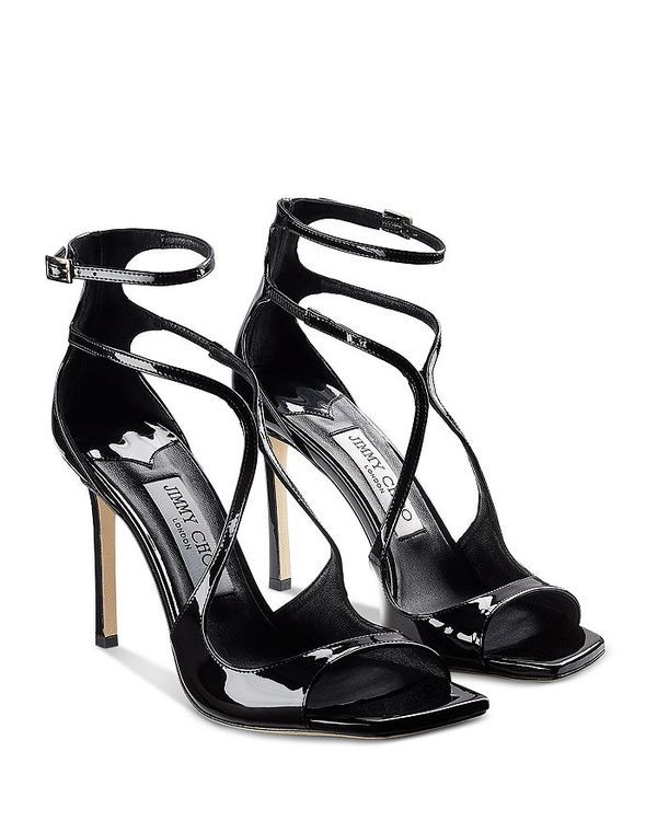 ジミーチュー レディース シューズ サンダル ヒール Jimmy Choo Womens Azia Strappy High Heel Sandals Black ブラック
