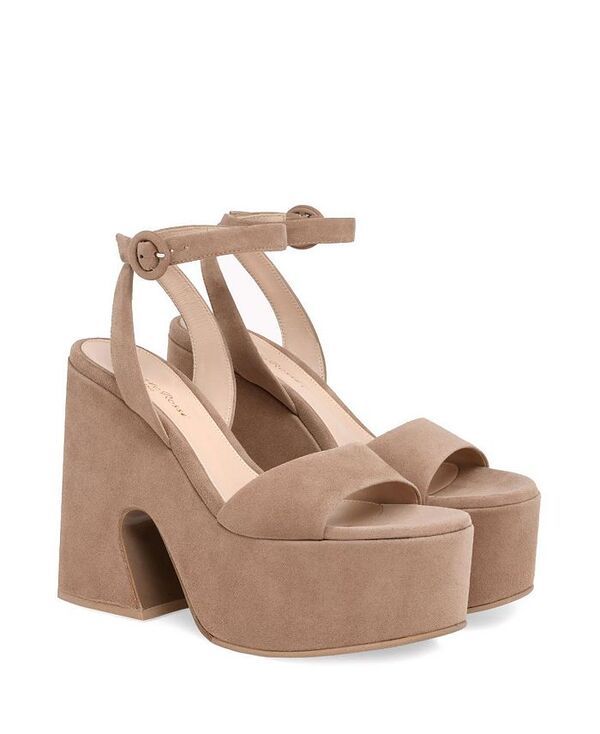 ジャンヴィト ロッシ レディース シューズ サンダル Gianvito Rossi Womens Ziggy Sandals Pink Suede ピンク