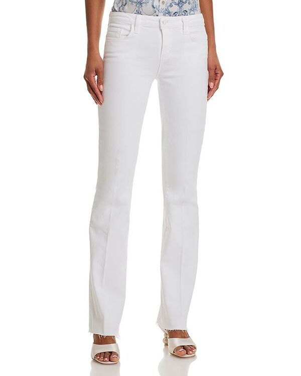 ラジャンス レディース ボトムス デニムパンツ ストレート ジーンズ LAGENCE Sneeki Straight Leg Jeans in Blanc Blanc