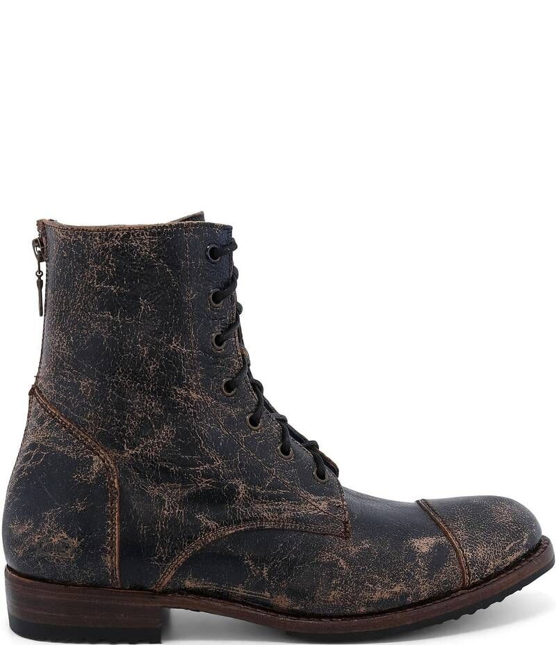 ベッドステュ メンズ シューズ ブーツ・レインブーツ レザー Bed Stu Mens Protege Distressed Leather Back Zip Combat Boots Black ブ ベッドステュ メンズ シューズ ブーツ・レインブーツ レザー Bed Stu Mens Protege Distressed Leather Back Zip Combat Boots Black ブ