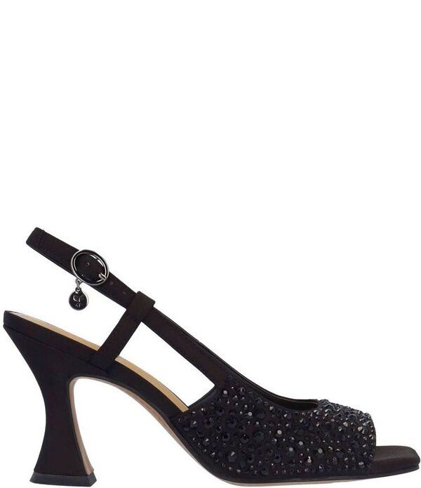 ジェイレニー レディース シューズ サンダル サテン J Renee Loredana Rhinestone Satin Slingback Dressandals Black ブラック ジェイレニー レディース シューズ サンダル サテン J Renee Loredana Rhinestone Satin Slingback Dressandals Black ブラック