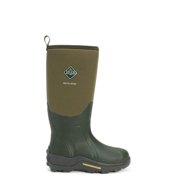 ムックブーツ レディース シューズ ブーツ・レインブーツ Muck Boots Arctic Sport Pull On Wellington Boot Moss