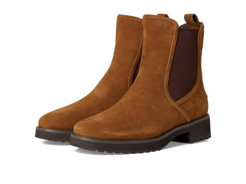 コールハーン レディース シューズ ブーツ・レインブーツ チェルシー Cole Haan Lyndon Waterproof Chelsea Booties Tobacco Suede Waterpr