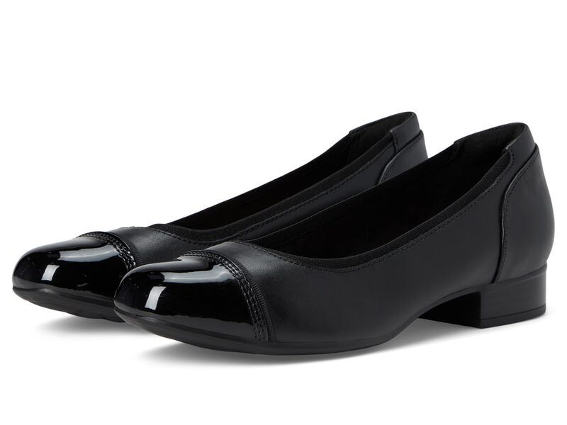 クラークス レディース シューズ ヒール Clarks Krystine May Black Leather ブラック